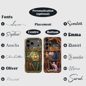 Telefoonhoesje met boekenthema – Fantasy Bookshelf-hoesje voor Samsung S26 Ultra S25 FE S24 S23 A17 A57 iPhone 18 Pro Max 17 16 15 Plus 14 Pixel 11 10A afbeelding 4