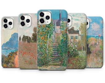 Claude Monet Phone Case - Floral Art Cover for iPhone 17 Pro Max 16 15 14 13 12 11 Samsung S26 Ultra S25 FE S24 A16 A17 A56 A57 Pixel 10 9A