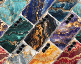Marble Phone Case – Luxury Magsafe Tough Cover for Samsung S26 Ultra S25 S24 FE S23 Plus A17 iPhone 17 Pro Max 16 15 14 13 12 11 Pixel 10 9A