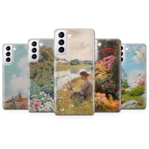 Malerei Handytasche Aesthetic Art Cover für Samsung S25 S24 FE S23 Ultra S22 Plus S21 S20 Hinweis 20 10 A15 A16 A26 A33 A36 A52 A53 A54 A55 A56
