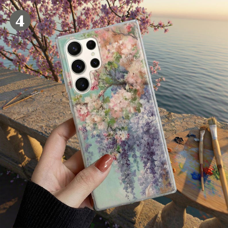 Painting Phone Case – Aesthetic Art Cover for Samsung S26 Ultra S25 FE S24 Plus S23 A17 iPhone 18 Pro Max 17 16 15 14 13 12 11 Pixel 11 10A 4