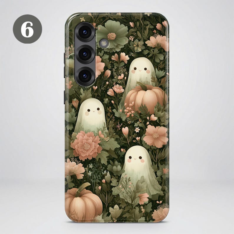 Spooky Fall Phone Case – Cute Pumpkin & Ghost Cover for Samsung S26 Ultra S25 S24 FE S23 Plus A17 iPhone 17 Pro Max 16 15 14 13 Pixel 10 9A image 10