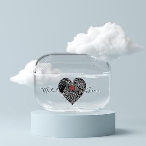 Étui personnalisé pour Airpods avec carte d'anniversaire, coque transparente personnalisée, cadeau adapté pour Airpods Pro 4 3 2 1 Apple Beats Pro Studio Buds + Buds 2 Live FE