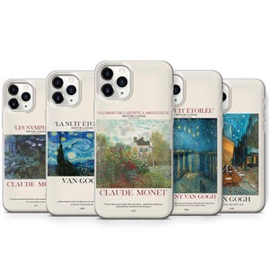 Van Gogh Phone Case - Claude Monet Art Cover for iPhone, Samsung & Google Pixel