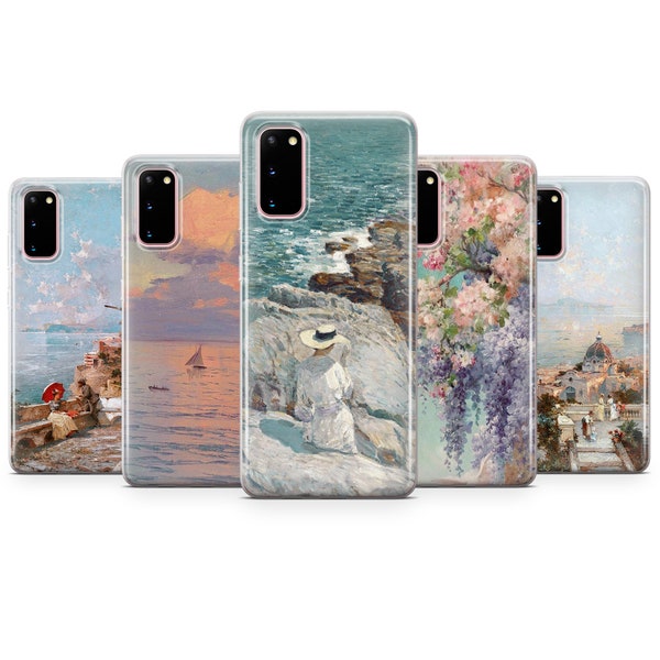 Painting Phone Case Famous Art Cover fits Samsung S24 S23 S22 S21 S20 S10 Plus Ultra FE Samsung A05s A12 A13 A15 A25 A35 A51 A52 A53 A54 A55