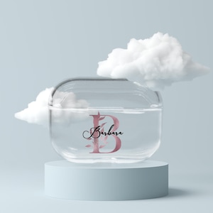 Gepersonaliseerde doorzichtige Airpods-hoes Aangepaste naamcover geschikt voor Airpods Pro/4/3/2/1 Apple Beats Pro / Studio Buds + / Buds 2 / Live / FE