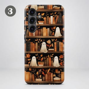 Spooky Fall Phone Case – Cute Pumpkin & Ghost Cover for Samsung S26 Ultra S25 S24 FE S23 Plus A17 iPhone 17 Pro Max 16 15 14 13 Pixel 10 9A image 7