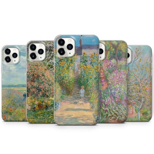 Claude Monet Phone Case Painting Cover fit for iPhone 15 14 13 12 11 Pro Max 6 7 8 Plus Samsung S24 S23 S22 S21 S20 FE Ultra A14 A15 A25 A54