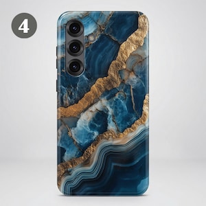 Custodia per telefono effetto marmo – Cover di lusso Magsafe resistente per Samsung S26 Ultra S25 FE S24 S23 Plus A17 iPhone 17 Pro Max 16 15 14 13 12 11 Pixel 10 9A immagine 8