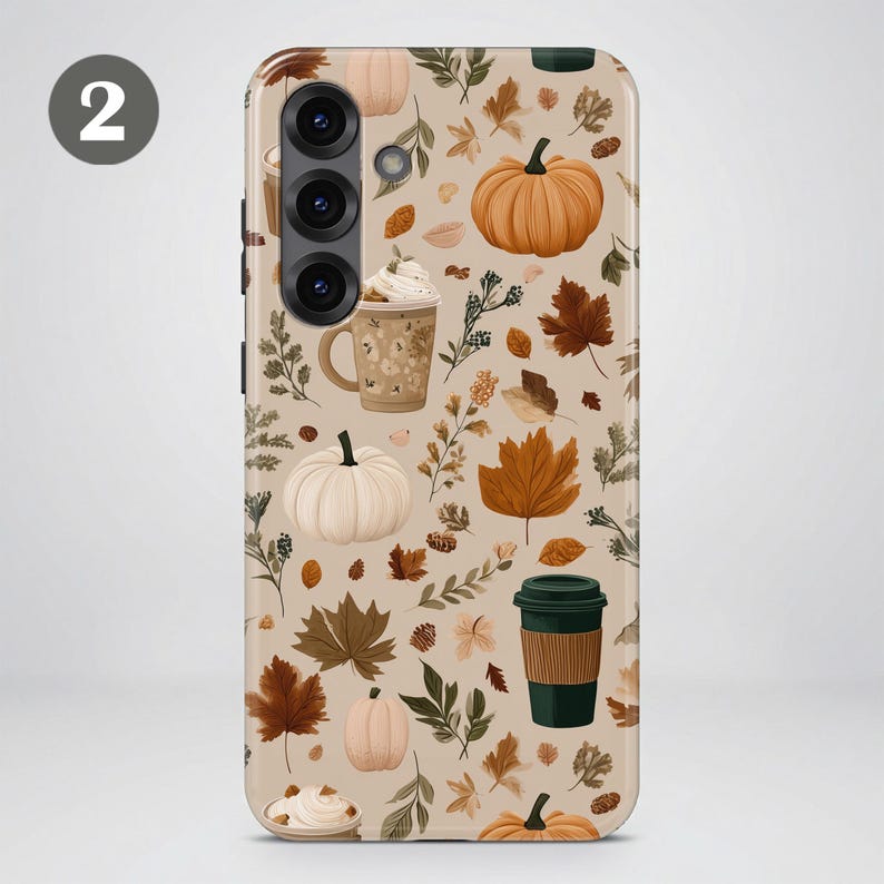 Spooky Fall Phone Case – Cute Pumpkin & Ghost Cover for Samsung S26 Ultra S25 S24 FE S23 Plus A17 iPhone 17 Pro Max 16 15 14 13 Pixel 10 9A image 6