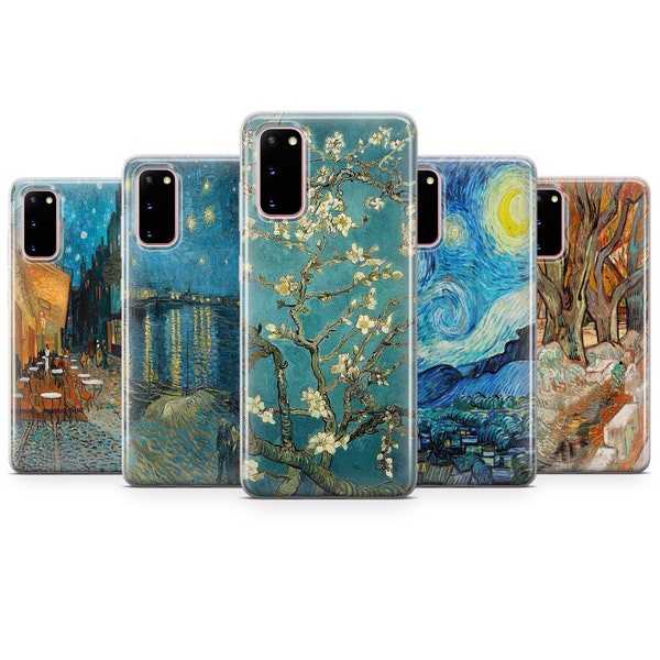 Vincent Van Gogh Coque de portable emblématique pour Samsung S24 S23 S22 S21 S20 S10 Plus Ultra FE Samsung A13 A14 A15 A23 A25 A51 A52 A53 A54