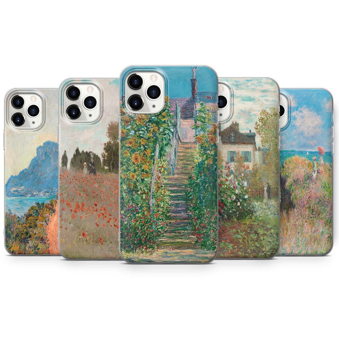 Claude Monet Handytasche Kunst Cover passend fur iPhone 16 15 14 13 12 11 Pro Max 7 8 Plus Samsung S24 S23 FE S22 A05 A15 A25 A35 A54 A55 Pixel 9