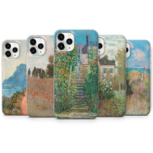 Coque de téléphone Claude Monet pour iPhone 15 14 13 12 11 Pro Max 6 7 8 Plus Samsung S24 S23 S22 S21 S20 FE Ultra A14 A15 A25 A54
