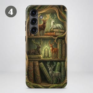 Telefoonhoesje met boekenthema – Fantasy Bookshelf-hoesje voor Samsung S26 Ultra S25 FE S24 S23 A17 A57 iPhone 18 Pro Max 17 16 15 Plus 14 Pixel 11 10A afbeelding 8