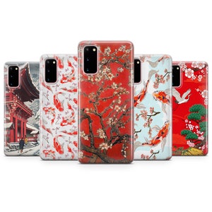 Japanese Phone Case Kanagawa Wave Cover fits Samsung S24 S23 S22 S21 S20 FE Plus Ultra S10 Samsung A13 A14 A15 A23 A25 A34 A51 A52 A53 A54