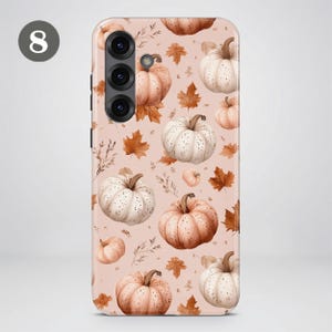 Spooky Fall Phone Case – Cute Pumpkin & Ghost Cover for Samsung S26 Ultra S25 S24 FE S23 Plus A17 iPhone 17 Pro Max 16 15 14 13 Pixel 10 9A image 12