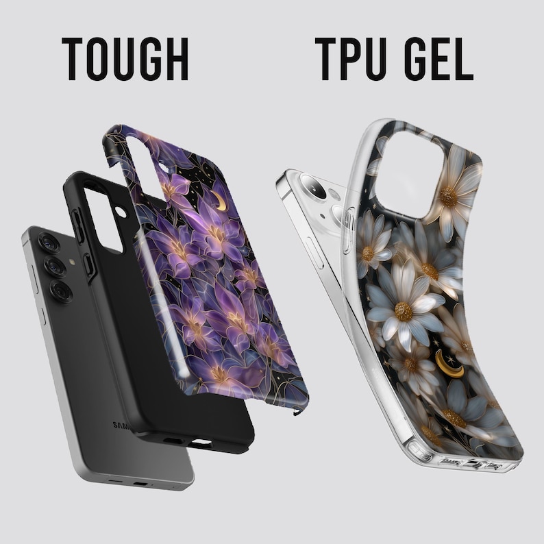 Stained Glass Floral Phone Case – Flower Art Cover for Samsung S26 Ultra S25 S24 FE S23 A17 iPhone 17 Pro Max 16 15 Plus 14 13 Pixel 10 9A image 2