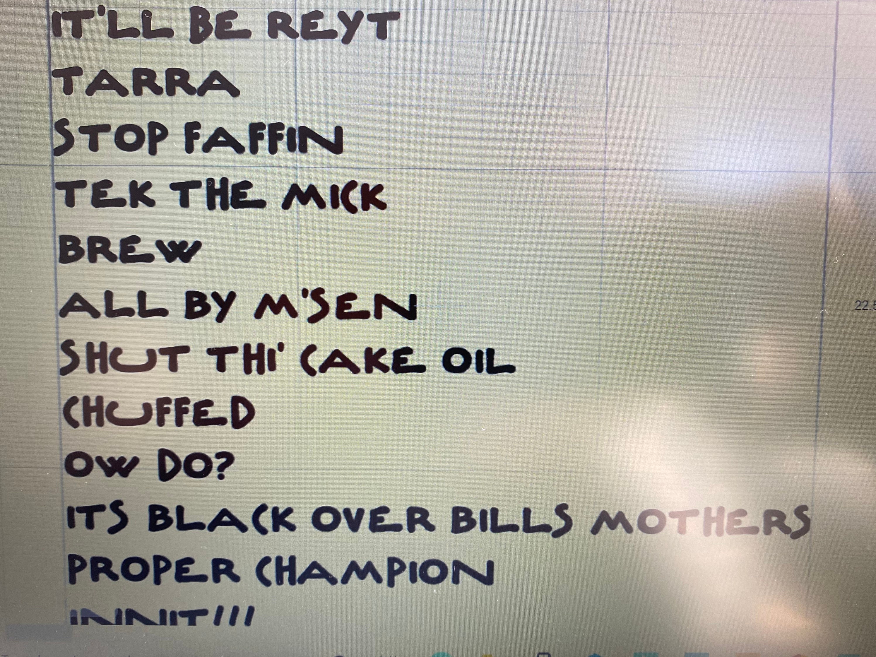 Up North Reyt Comfy Jumper Yorkshire saying/Yorkshire slang Etsy