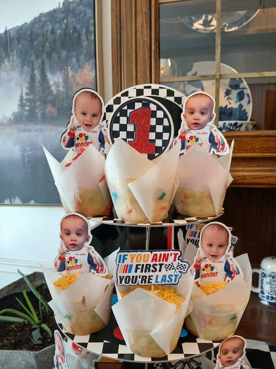 Talladega Nights Ricky Bobby Birthday Cupcake Toppers (Set of 12)