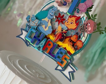 Elemental Movie Cake Topper | Custom Birthday Party Decor