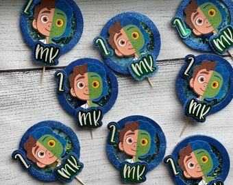 Adornos para cupcakes de monstruo marino de Luca / Decoraciones para fiestas de cumpleaños de Pixar