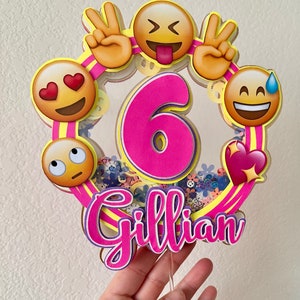 Emoji Theme Cake Topper