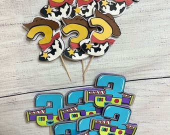 Toy Story Birthday Cupcake Toppers | Buzz, Woody, Alien Party Picks