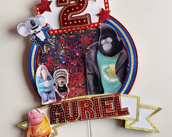Sing Movie Cake Topper | Custom Birthday Party Decoration