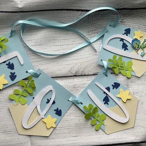Luca Birthday Banner | Sea Monster Party Garland | Custom Name Birthday Decoration | Italian Coast Theme