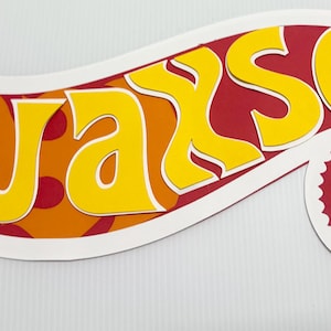 Race Car Birthday Cutout | Custom Logo-Inspired Name Sign | Racing Party Decorations | Speedway Theme Table or Wall Decor
