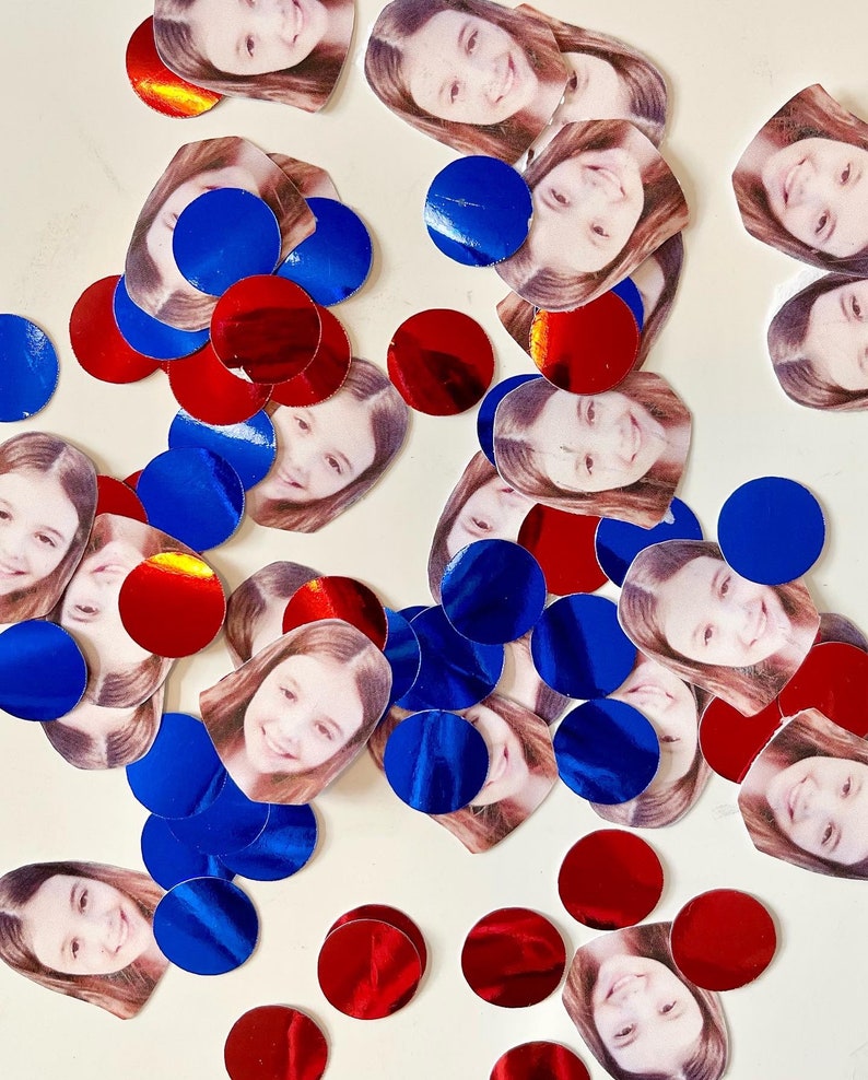 Customized Confetti Personalized Face Confetti | Custom Photo Party Decorations - Etsy