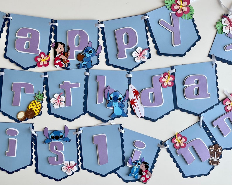 Lilo and Stitch Birthday Banner - Etsy