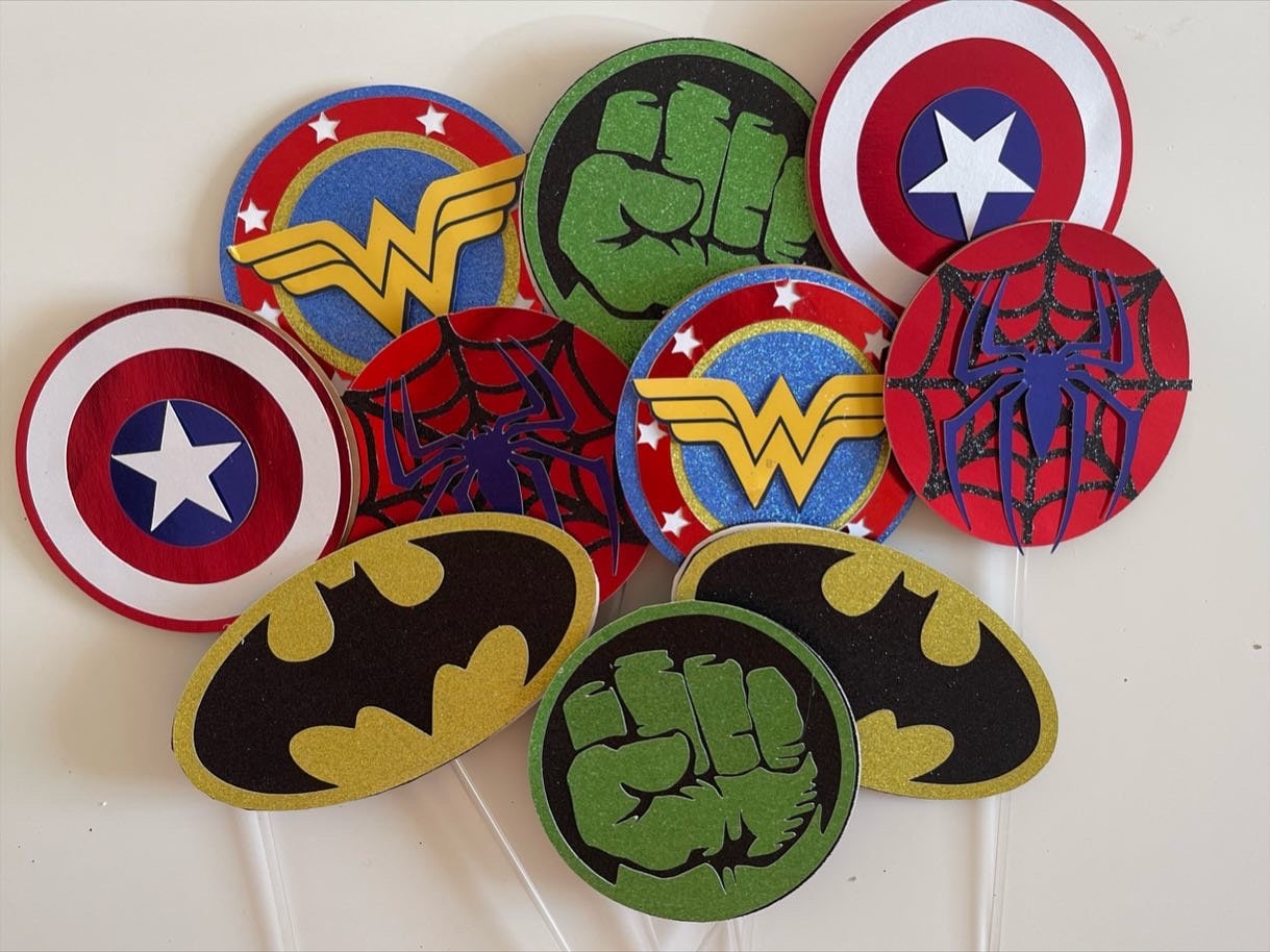 Superhero Party Table Centerpieces