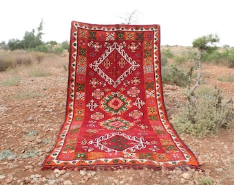 6x13 Berber Moroccan Rug: Handwoven Wool, Boho Tribal Decor