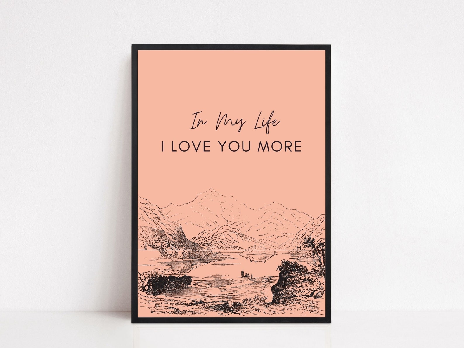 THE BEATLES in My Life Song Lyrics Wall Prints Wall Art Etsy