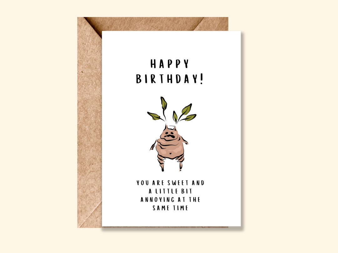Harry Potter Birthday Card | PRINTABLE | Hogwarts | Funny Birthday Card | Harry Potter | Fantasy | Magic | Mandrake | Herbology | Hermione - Etsy harry-potter-birthday-card-printable-hogwarts-funny-birthday-card-harry-potter-fantasy-magic-mandrake-herbology-hermione-etsy