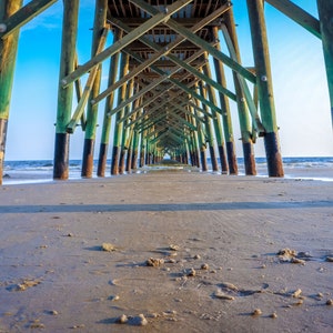 North Carolina Pier Folding Note Cards (Sets van 10) maken het perfecte cadeau en zijn geweldig voor het delen van de schoonheid van de kust met anderen.