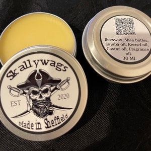 BEARD BALM - Beard Conditioner - Scented Beard Balm - Beard Care Products -  Conditioner Balm - 30ml by Skallywags