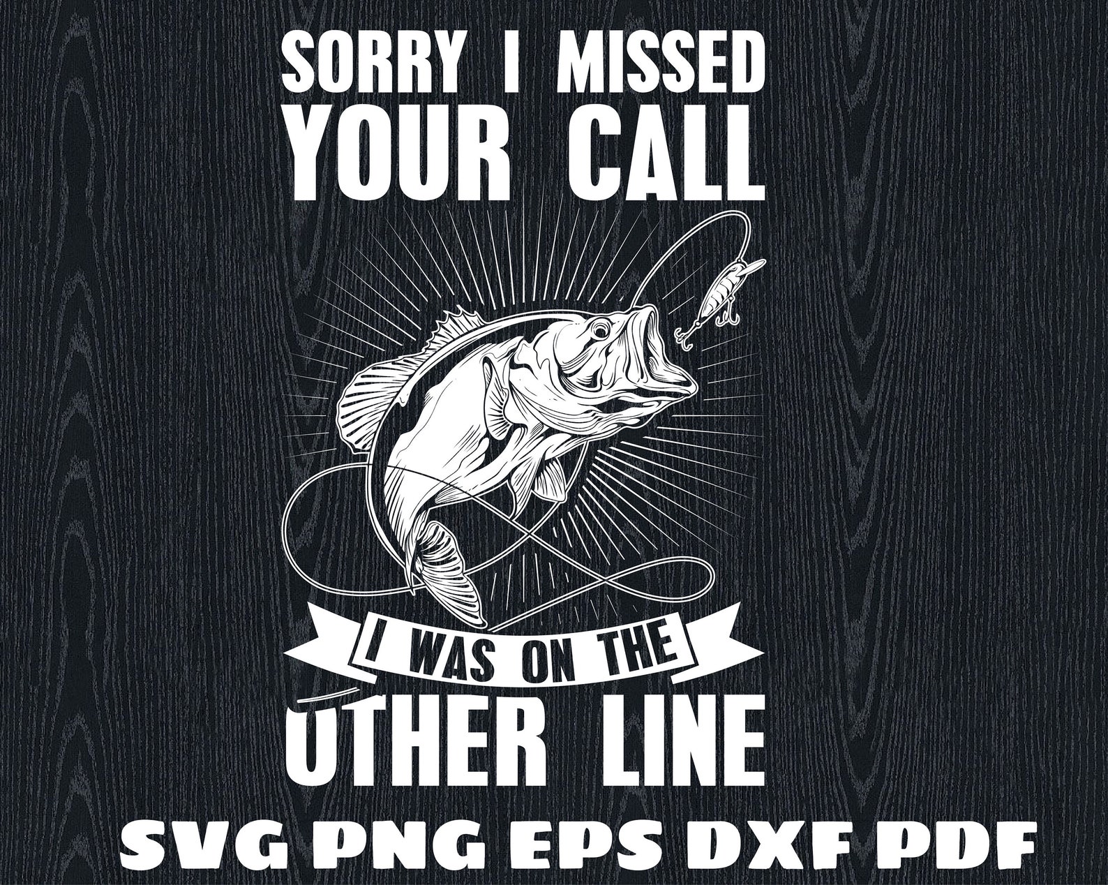 Sorry I Missed Your Call I Was On The Other Line SVG / Cut Etsy