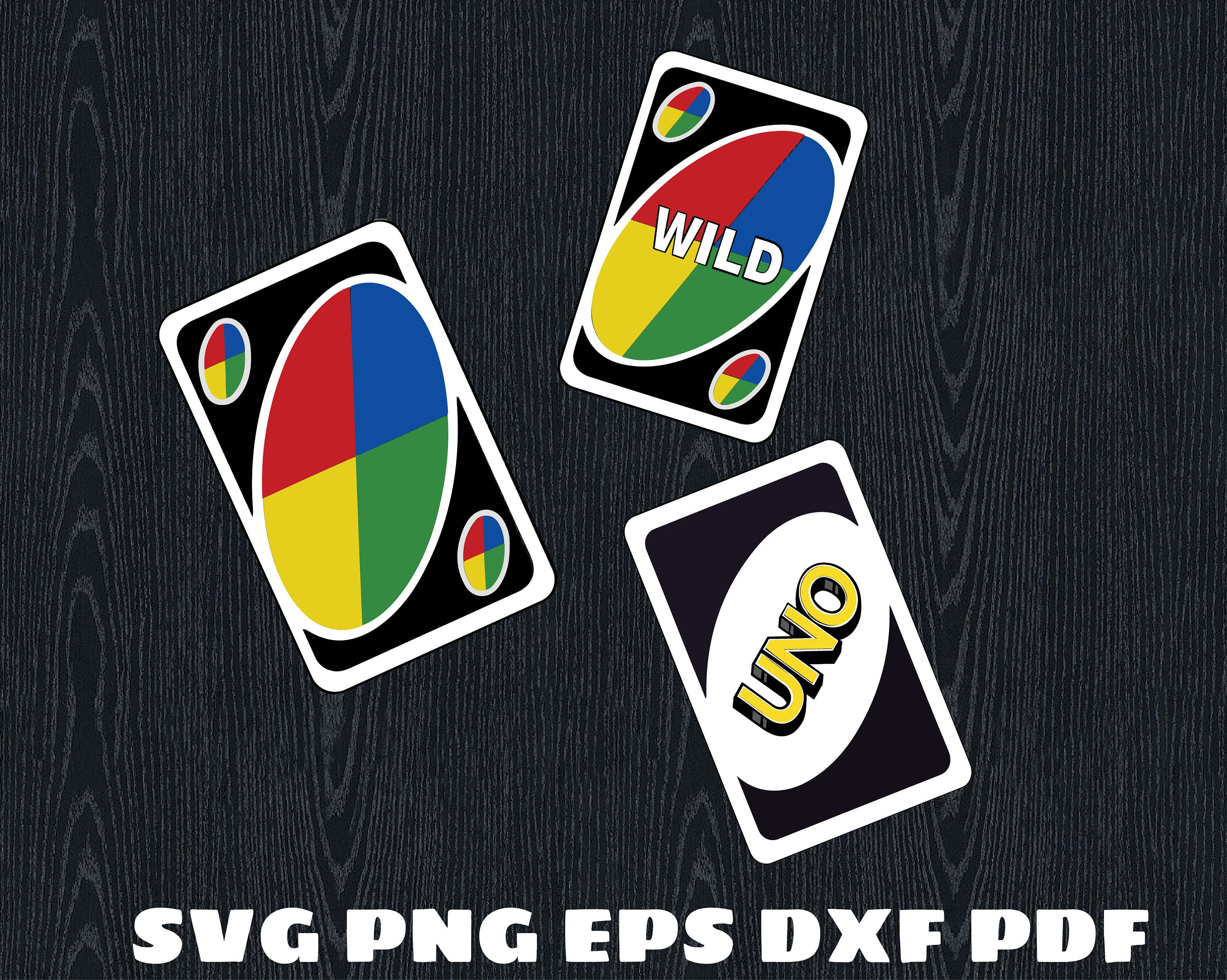 3 Wild Svg SVG Uno svg birthday Uno Drunk Logo Uno SvgUno Etsy