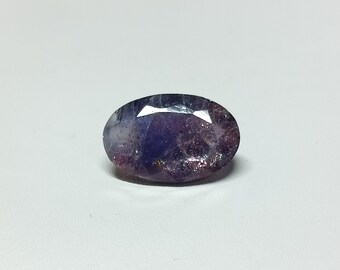 Faceted Oval Bloodshot Iolite Sunstone Gemstone (6.7 Cts)