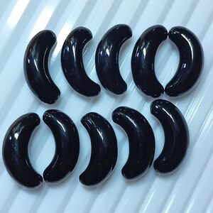 Fancy Shape Black Onyx Natural Gemstone,  Fancy shape Cabochon, Best For Jewelry Making, Earrings, Pendants, Necklace,   149 CT.