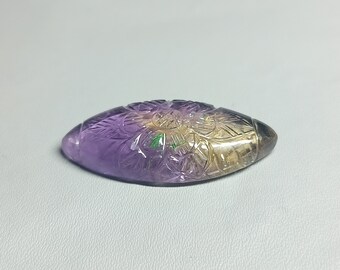Piedra preciosa natural de ametrina tallada: gema suelta de 18 ct para joyería