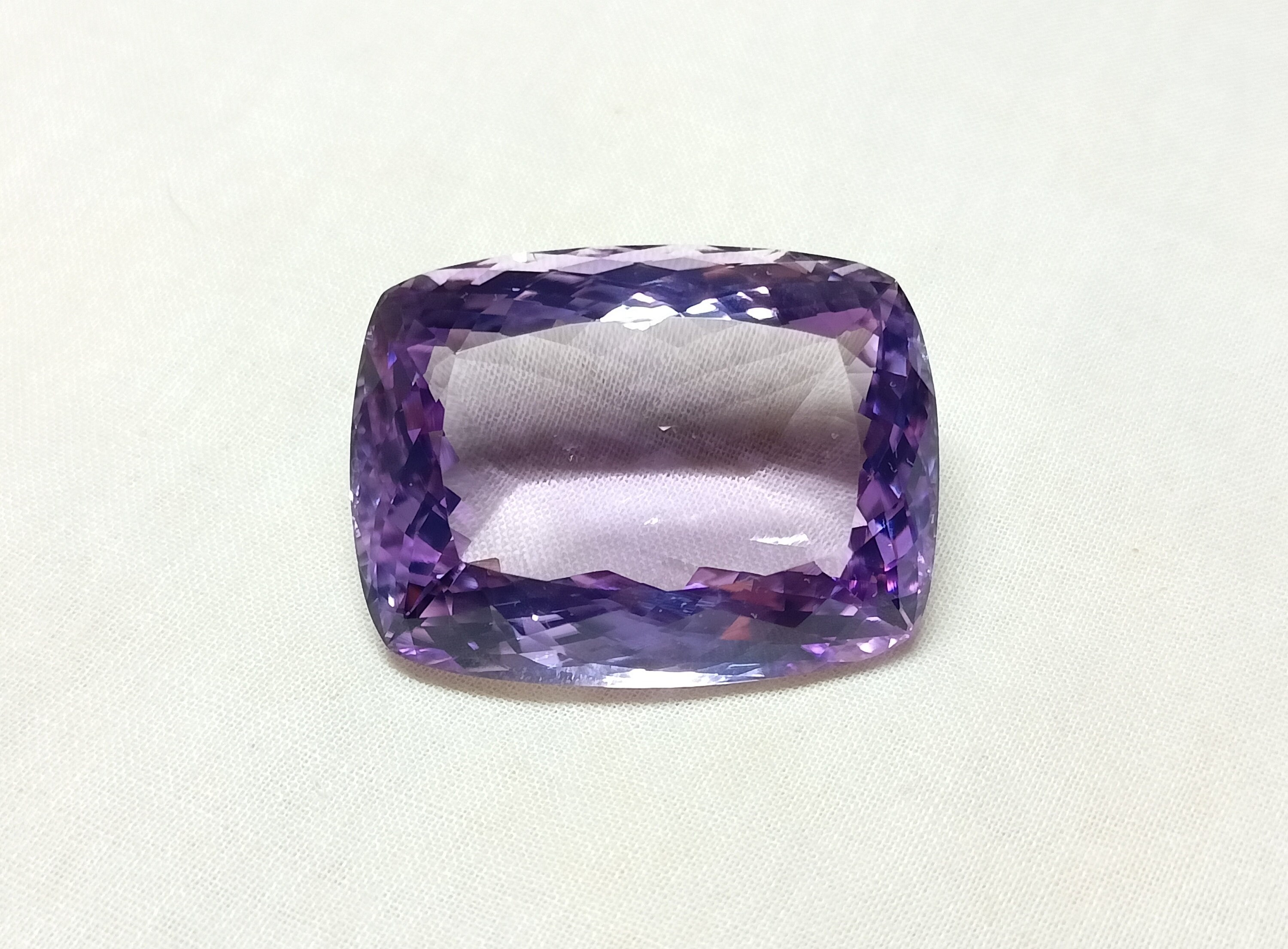 アメジスト Faceted Pink Amethyst Gemstone: 103.25 Ct Natural Loose Stone