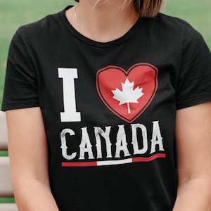 I Love Canada Eh T-Shirt, Funny Sarcasm Move To Canada Shirt-CL – Colamaga