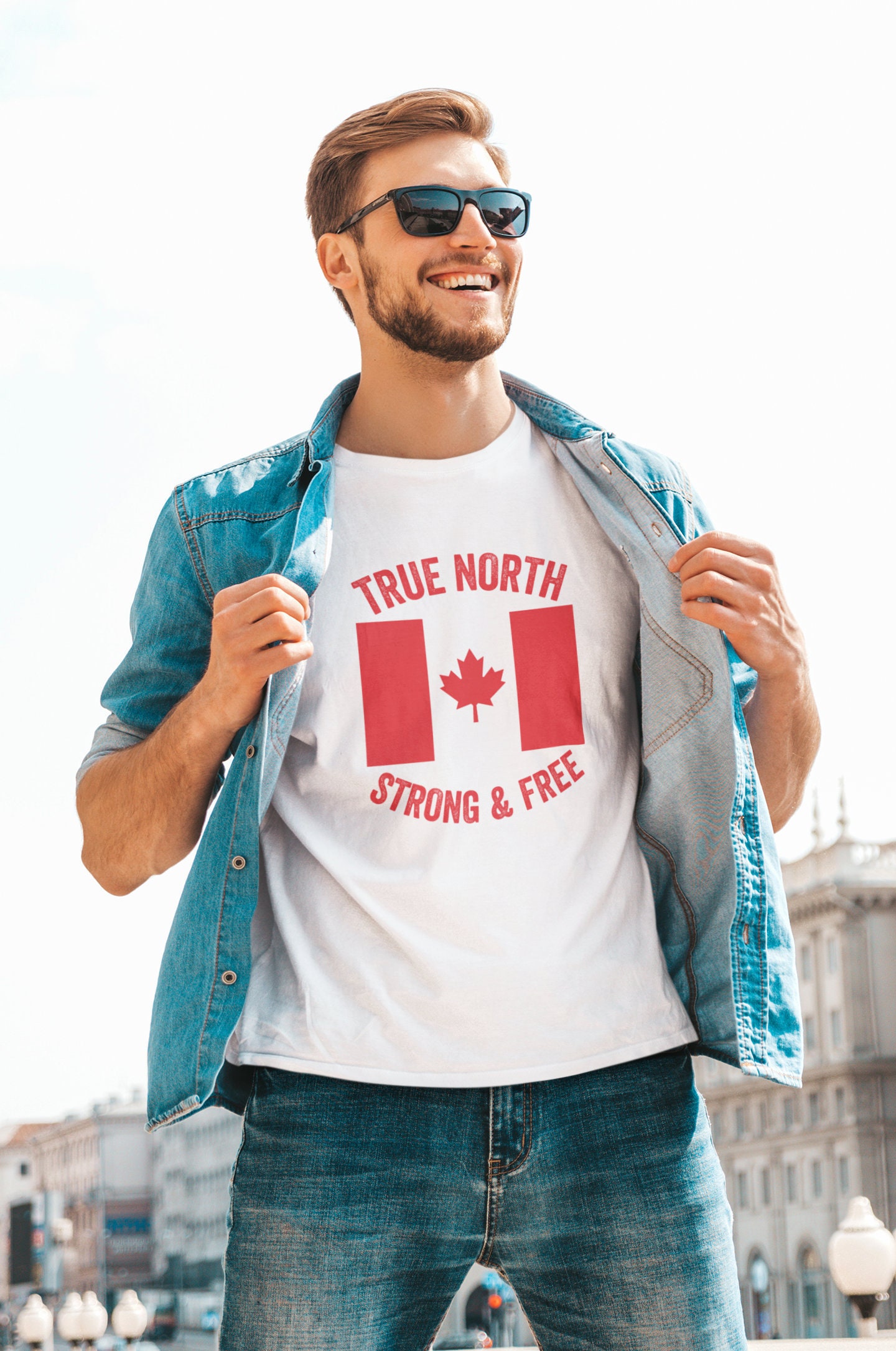 Canada T-shirt, TRUE North Strong And Free Proud To Be Canadian