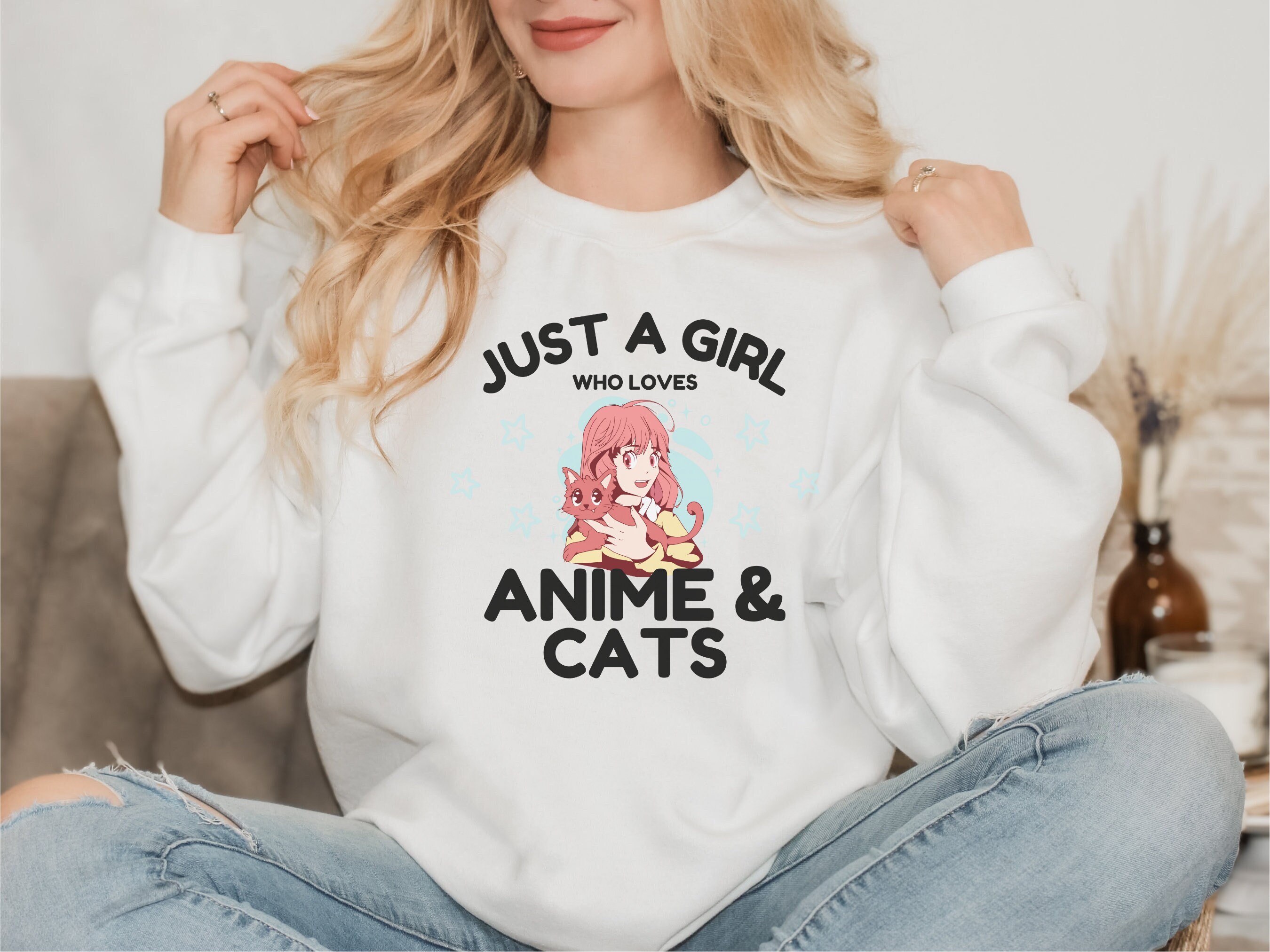 Menhera Anime Succubus Long Sleeve Crewneck Sweater