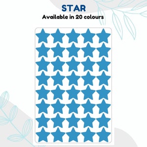 Stickers étoiles | Stickers Bujo | Autocollants en vinyle | Parfait pour un journal ou un agenda | Stickers minimalistes | Stickers étoiles | Idées cadeaux