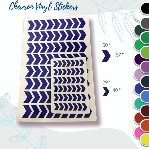 Chevron Stickers | Bujo Stickers | Vinyl Stickers | Perfect For Journal or Planner | Minimalist Sticker | Chevron Shape Decals | Gift Ideas