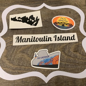 Chi-Cheemaun Sticker | Waterproof Available | Hand Drawn Sticker/Vinyl Set | Manitoulin Island | Premium Gloss Vinyl